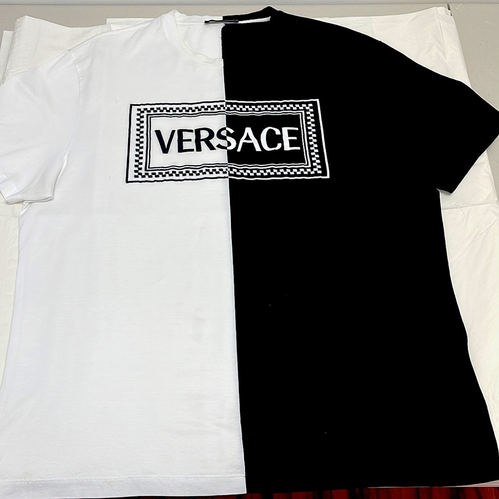 Versace Bicolor cotton T-shirt